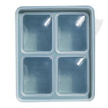 키친팩토리 파스텔 실리콘 이유식큐브 4구, 제이드그린
