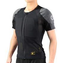 CC프로텍터 오토바이 이너 상체보호대 반팔 자켓 M 3009, 1개, 블랙