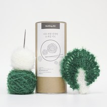멜로우 상추 수세미 니팅 키트, 혼합색상, 1세트