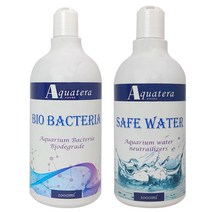 아쿠아테라 물갈이약세트 염소중화제 1000ml + 박테리아제 1000ml, 1세트