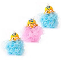 뽀로로 인형 샤워볼 3p 세트, 블루, 핑크, 블루, 1세트