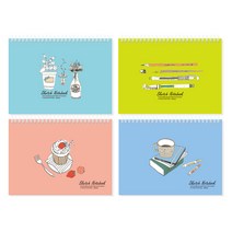 미소로 3500 스케치 노트 2267 4종 세트, A5, 60매