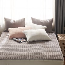 지베딩 베이글 워싱마이크로모달 침대패드 겸 카페트, 차콜