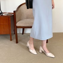 엘르 청키힐 펌프스
