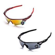 위드 초경량 자전거 라이딩 고글 2종 세트, 블랙, 와인