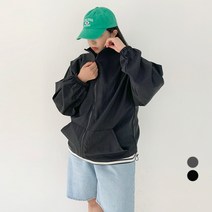 102102 여성용 빅사이즈 바스락 오버핏 윈드 자켓