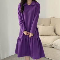 후니네 키스 임산부 기모 원피스