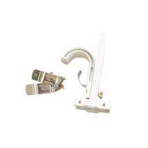25mm 커튼봉 조절브라켓 세트 소형, 화이트, 1세트