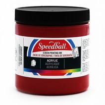 스피드볼 아크릭 실크스크린 잉크, Dark Red, 236ml