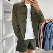 맨타임 나일론 윈드브레이커 투웨이 바람막이 자켓