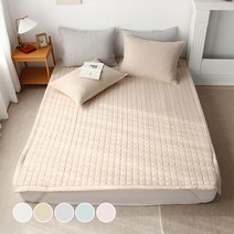 아망떼 댄디 세미 마이크로 피그먼트 침대 패드, 베이지