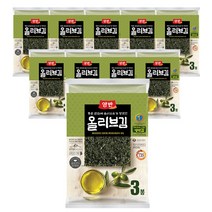 양반 올리브김 전장 3개입, 10개, 600g