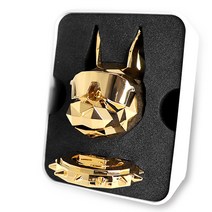 에어디 도베르만 디자인 차량용 방향제 본체 + 석고캡슐 2p 세트 24K골드 NO5향, 1세트