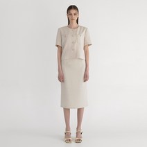 샬롯 클래식 셋업 미디 스커트 SK-4797