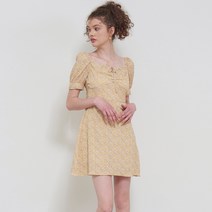 벰버 PUFF SLEEVES DAISY MINI DRESS