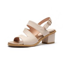 엘칸토 여성용 마쯔 3중 스트랩 샌들 5.3cm LCWW67M113