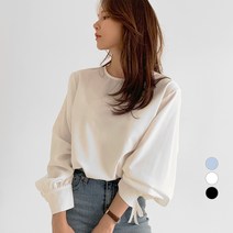 바블링브룩 여성용 스트랩 퍼프 블라우스