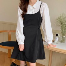 워크인 뷔스티에 핀턱 스트랩 미니 원피스 cpops8366k2b