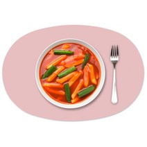 엘로니 파파 에그 실리콘 테이블 매트, 인디핑크, (428 x 288mm)