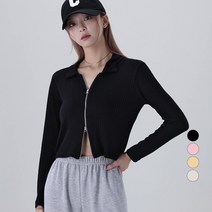 어썸어라운드 여성용 투웨이 지퍼 카라 니트