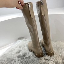 엘쏘 스퀘어토 지퍼 라인 롱부츠