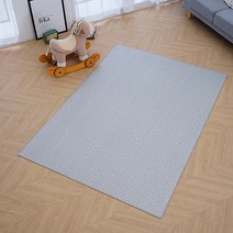 휴팡 강아지 미끄럼방지 PVC 사각형 매트 4T, 양탄자그레이