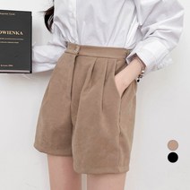 밀키버터 여성용 핀턱 숏 팬츠