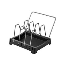 모나코올리브 세넌 후라이팬 정리대, 블랙