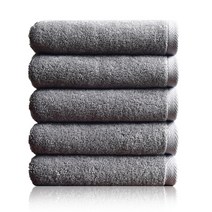 타월리스트 프레스토 호텔수건 170g 40수 코마사, 딥그레이, 5개