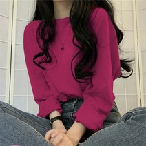 아티렐 솔리드컬러 루즈 올매치 셔츠 라운드