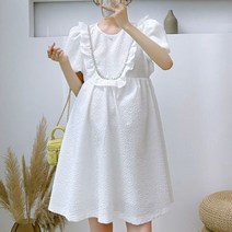 알럽홈 프릴포인트 임부 미니 원피스
