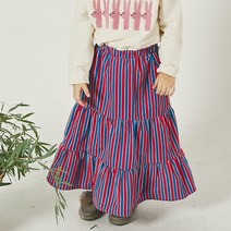 마이리틀스타 여아용 아베끄뚜아 코듀로이 스트라이프 스커트
