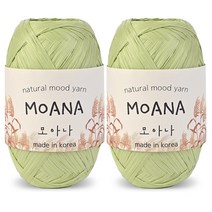 니뜨 모아나 뜨개실 40g x 2p, 118 아보카도, 1개