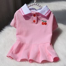 스타 테니스복st 반려동물 옷, 핑크