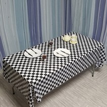 마켓피오 주방 일회용 파티 테이블보 그리드 타입1, 1개, 5개입