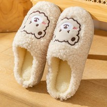 아이엠몽 여성용 윙크곰 슬리퍼, 아이보리