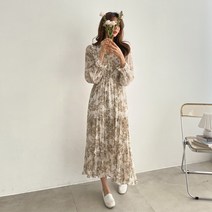 피핀 여성용 로즈 쉬폰 롱원피스 38190