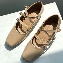 렌디 스트랩 발레 플랫슈즈 2cm