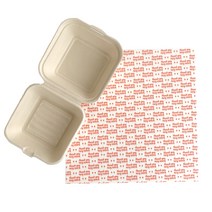 펄프 간식 선물포장 상자   빈티지 땡큐 미니케이크 포장 세트, 크라프트(상자), 1세트