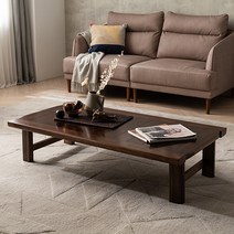 잉글랜더 제프리 접이식 원목 거실 좌식 테이블 1300, 브라운