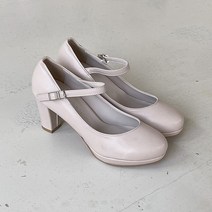 여성용 빈치 스트랩 가보시 메리제인힐 7.5cm