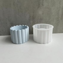 홈플로우 다양한 패턴의 석고 장식 화분 실리콘몰드, 04