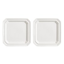시라쿠스 프리즈 정팔각접시 23cm, 접시 2p, 화이트, 2개