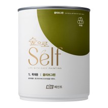 KCC 숲으로 셀프 목재용 수성 페인트 유광 1L, 올리브그린