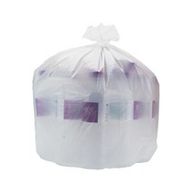 쓰리포 분리수거함 배접 쓰레기봉투 유백, 500매, 80L