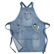 Jeanerlor Apron 프리미엄 빈티지 바리스타 데님앞치마 J04 M, 1개