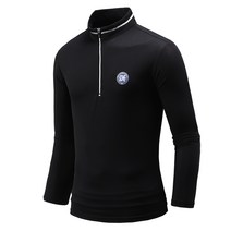 다꾸앙 남성용 긴팔 써클썸 반집업 티셔츠 E01P7_ql3604