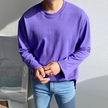 머시따 남성용 특양면 라운드 긴팔티