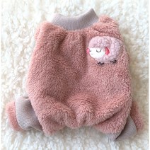바이담수미 강아지옷 양후리스올인원, 핑크