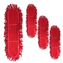 월드크린 리스킹 물걸레 적색 60 x 15 cm, 4개